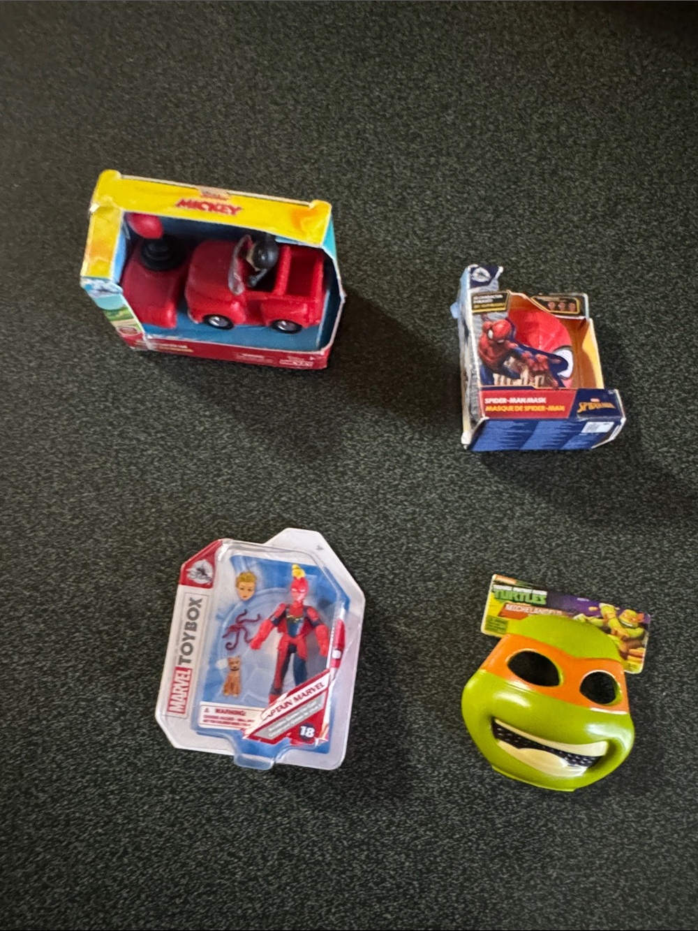 Mini BrandsTeenage Mutant Ninja Turtles Captain Marvel Spider-Man Mickey